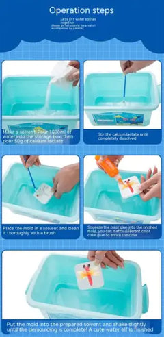 DIY Material Vaporeon Toy Set